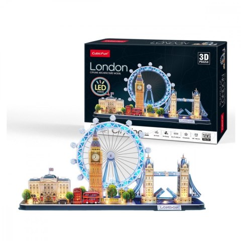 Puzzle 3d city line - londyn led