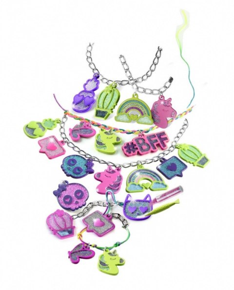 Zestaw crazy chic - kolorowe charmsy