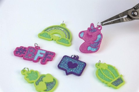 Zestaw crazy chic - kolorowe charmsy