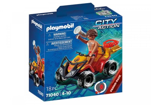 Zestaw z figurką city action 71 040 quad ratownika