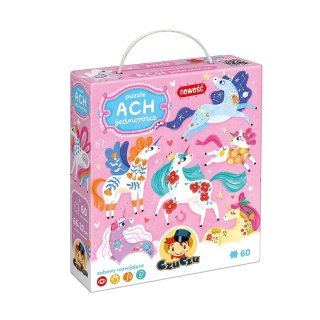 Puzzle 60 elementów ach jednorożce