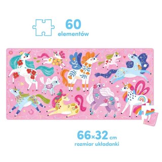 Puzzle 60 elementów ach jednorożce