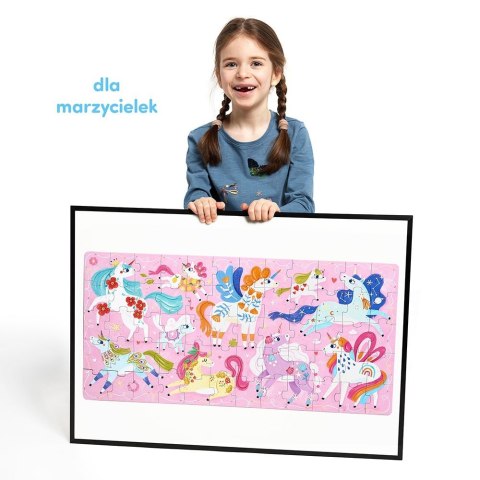Puzzle 60 elementów ach jednorożce