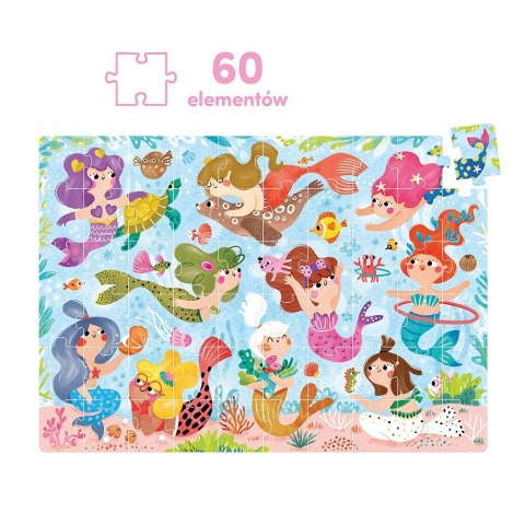 Puzzle 60 elementów magiczne puzzle - syrenki