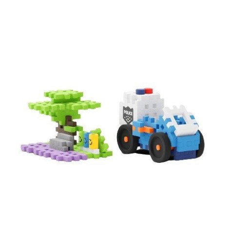 Klocki konstrukcyjne waffle mini - posterunek policji