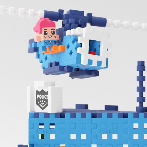 Klocki konstrukcyjne waffle mini - posterunek policji