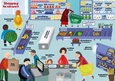 Książeczka w mieście. moja pierwsza encyklopedia polsko-angielska z okienkami