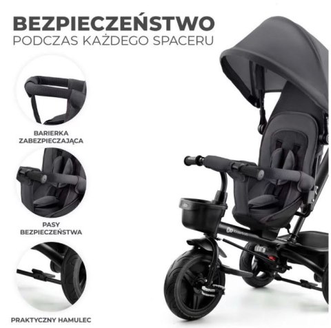 Rowerek trójkołowy aveo malachite grey