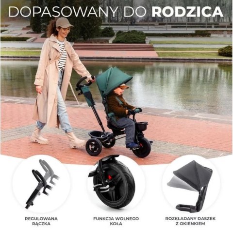 Rowerek trójkołowy aveo malachite grey