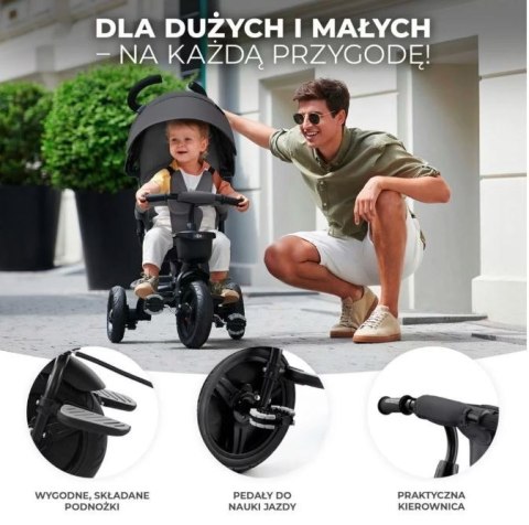 Rowerek trójkołowy aveo malachite grey