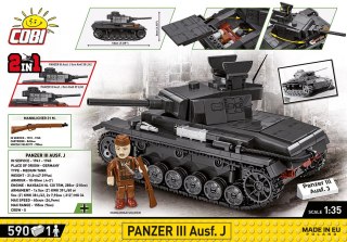 Klocki historical collection wwii panzer iii ausf. j 590 klocków