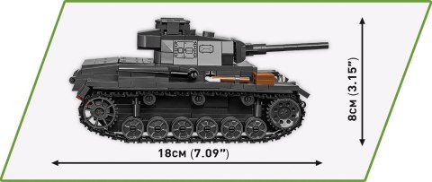 Klocki historical collection wwii panzer iii ausf. j 590 klocków