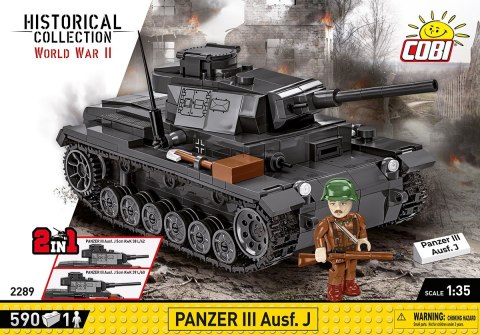 Klocki historical collection wwii panzer iii ausf. j 590 klocków
