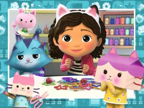 Puzzle 4w1 koci domek gabi 12/16/20/24 elementy