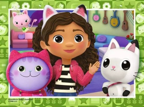 Puzzle 4w1 koci domek gabi 12/16/20/24 elementy