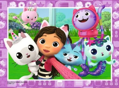 Puzzle 4w1 koci domek gabi 12/16/20/24 elementy