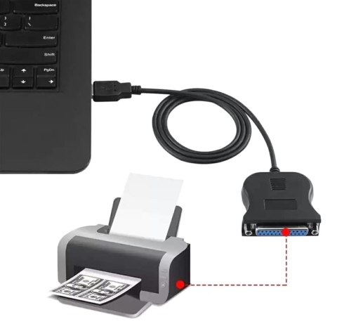 AK72 Adapter usb na lpt wtyczka żeńska