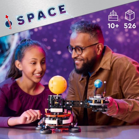 Klocki technic 42179 planeta ziemia i księżyc na orbicie