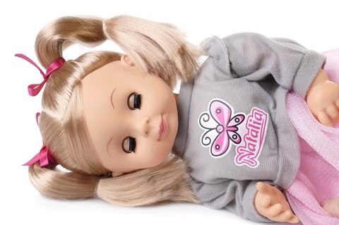 Lalka natalia w szarym sweterku, mówi po polsku, 39 cm Lalka natalia w szarym sweterku, mówi po polsku, 39 cm