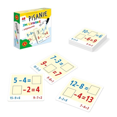 Zestaw pisanie zmazywanie - odejmowanie