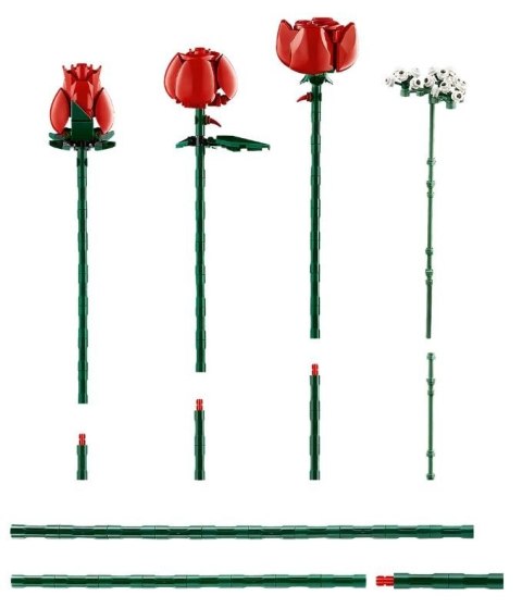 Klocki icons 10328 bukiet róż