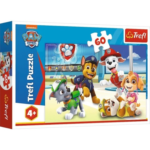 Puzzle 60 elementów w świecie piesków psi patrol (paw patrol)