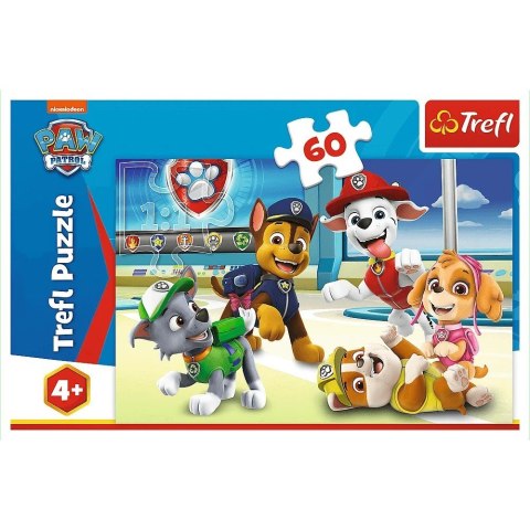 Puzzle 60 elementów w świecie piesków psi patrol (paw patrol)