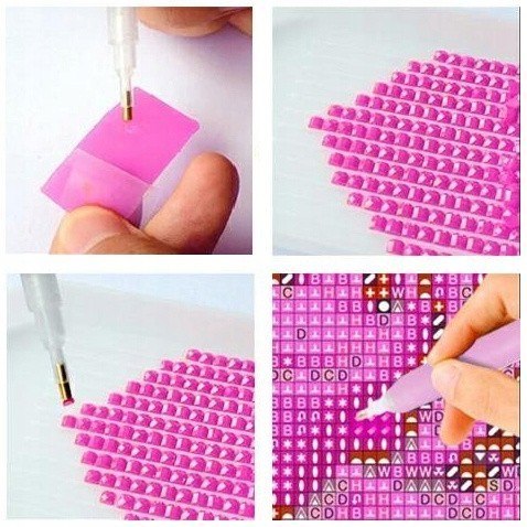 Diamentowa mozaika - konie 40x80 cm