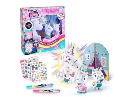 Zestaw Świecące dekorożce - rodzinka jednorożców diy