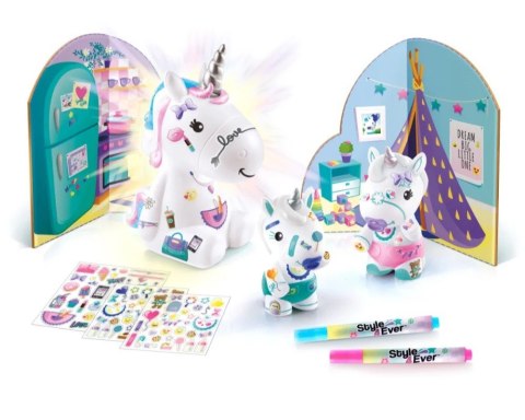 Zestaw Świecące dekorożce - rodzinka jednorożców diy