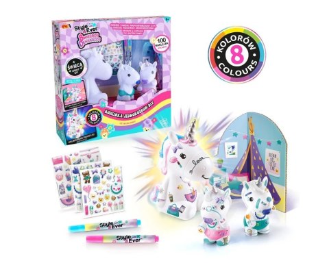 Zestaw Świecące dekorożce - rodzinka jednorożców diy