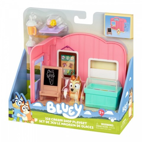 Zestaw figurek mini bluey lodziarnia