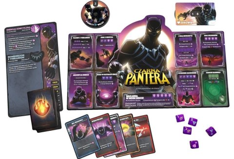 Gra dice throne marvel box 2 czarna pantera, kapitan marvel, doktor strange, czarna wdowa