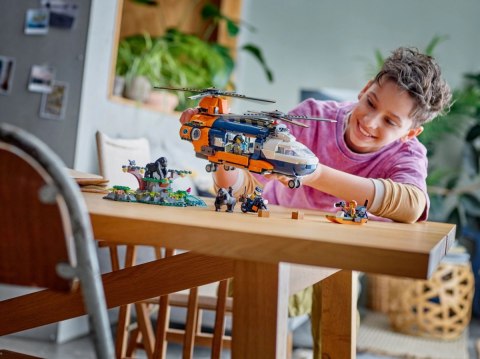 Klocki city 60437 helikopter badaczy dżungli w bazie