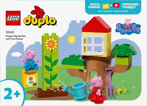 Klocki duplo 10431 peppa pig ogród i domek na drzewie peppy