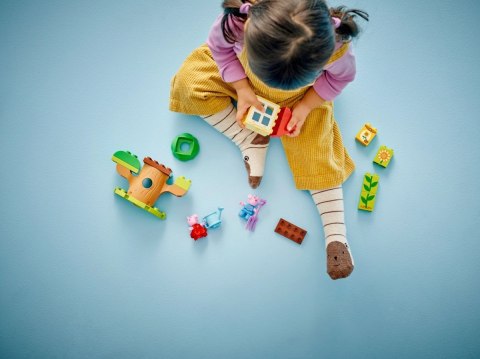 Klocki duplo 10431 peppa pig ogród i domek na drzewie peppy