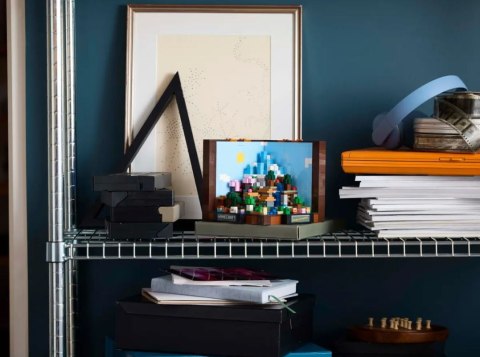 Klocki minecraft 21265 stół warsztatowy