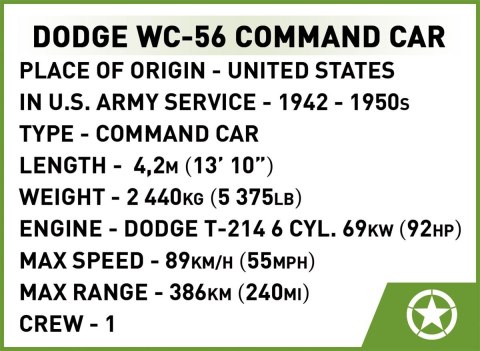 Klocki dodge wc-56 command car