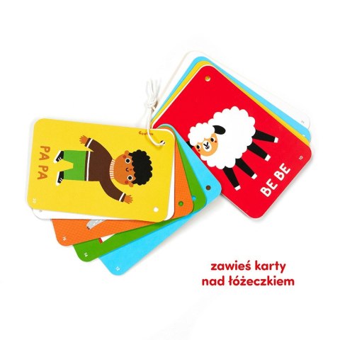 Książeczka kontrasty na sznureczku 6m+