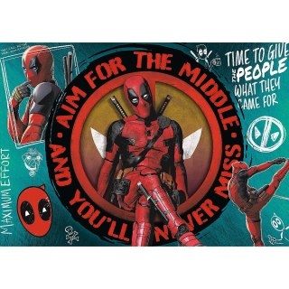 Puzzle 1000 elementów premium plus deadpool marvel