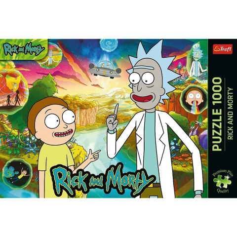 Puzzle 1000 elementów premium plus rick i morty