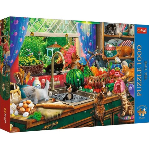 Puzzle 1000 elementów premium plus kociaki rozrabiaki