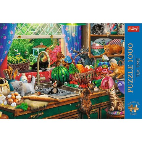 Puzzle 1000 elementów premium plus kociaki rozrabiaki