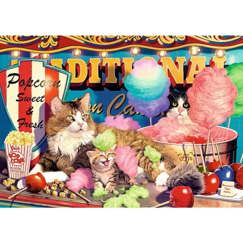 Puzzle 2x500 elementów puszyści przyjaciele kotki pieski