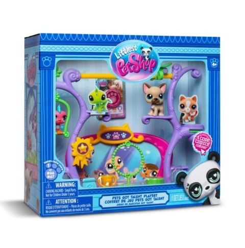 Littlest pet shop zestaw zwierzaki mają talent + 2 figurki