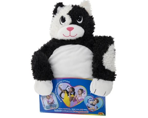 Pluszak tulinki-zwierzaczki-przytulaczki, biało-czarny kot