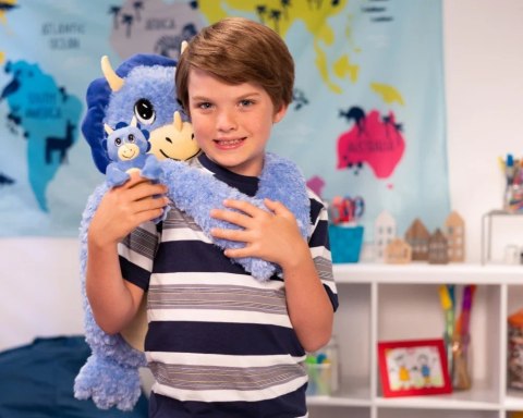 Pluszak tulinki-zwierzaczki-przytulaczki, biało-czarny kot