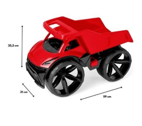 Pojazd maximus wywrotka czerwona