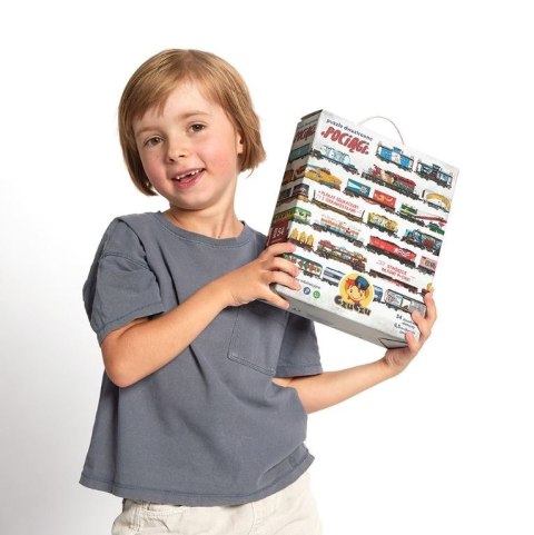 Puzzle dwustronne - pociągi