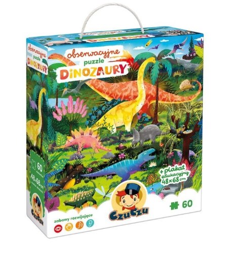 Puzzle obserwacyjne - dinozaury Puzzle obserwacyjne - dinozaury